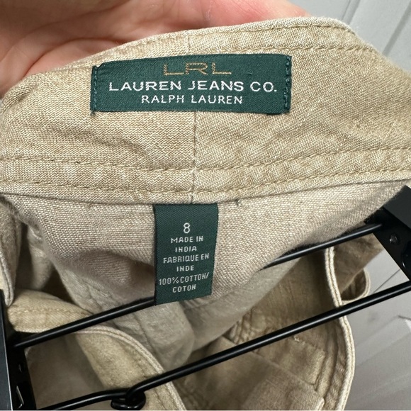 Ralph Lauren Jeans Co. Tan Buckle Front Skirt Size 8 Cowgirl Equestrian Western - Picture 6 of 7